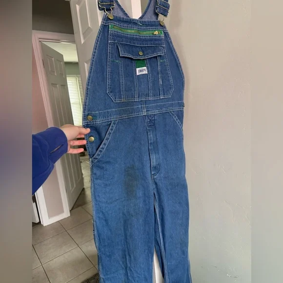 USED DENIM LIBERTY OVERALLS SIZE 32x32 - Picture 3 of 7